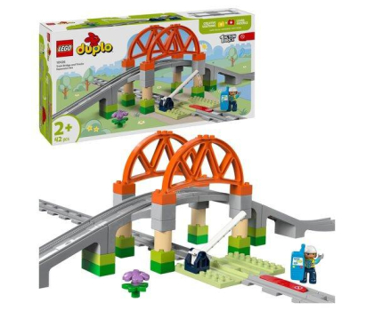 Klocki LEGO® LEGO DUPLO 10426 Most i tory kolejowe – zestaw rozszerzający